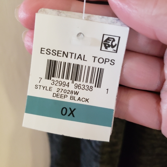 Style & Co V-Neck Short Sleeve Sheer T-Shirt - Picture 8 of 8